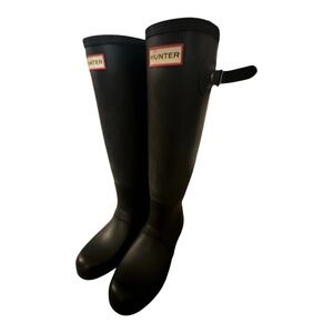 Hunter Black Tall Rain Boots
